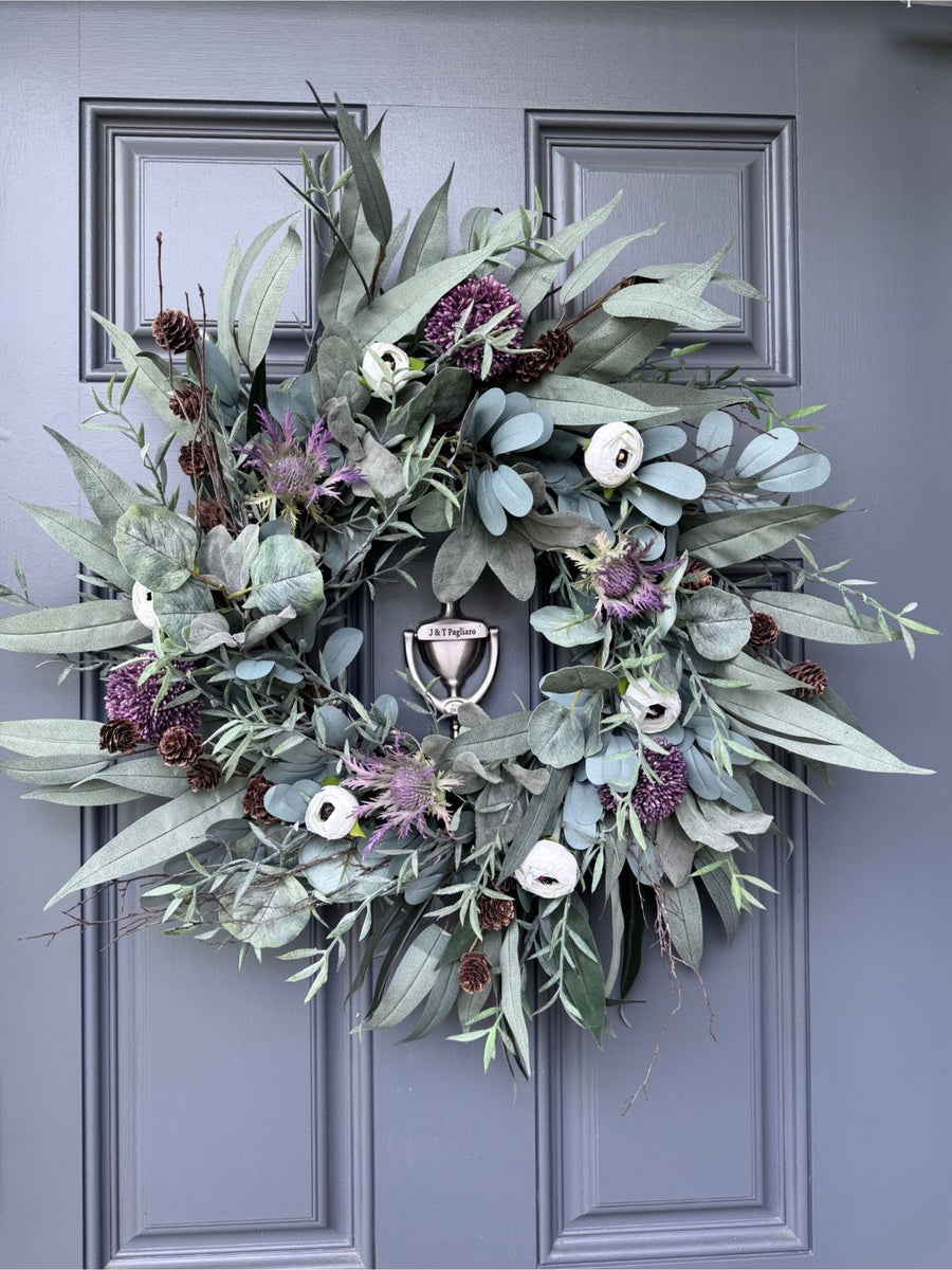 The kit will make one 20 wreath like this.