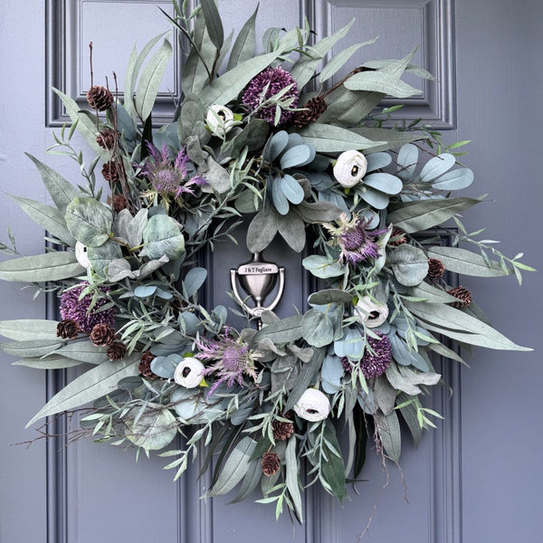 The kit will make one 20 wreath like this.