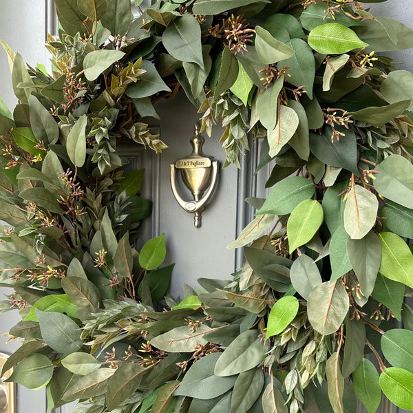 Eucalyptus wreath front door