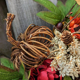 Fall Florals Wreath | Front Door Wreath | Pumpkin Wreath | Farmhouse Wreath | Cottage Wreath