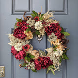 Fall Florals Wreath | Front Door Wreath | Pumpkin Wreath | Farmhouse Wreath | Cottage Wreath