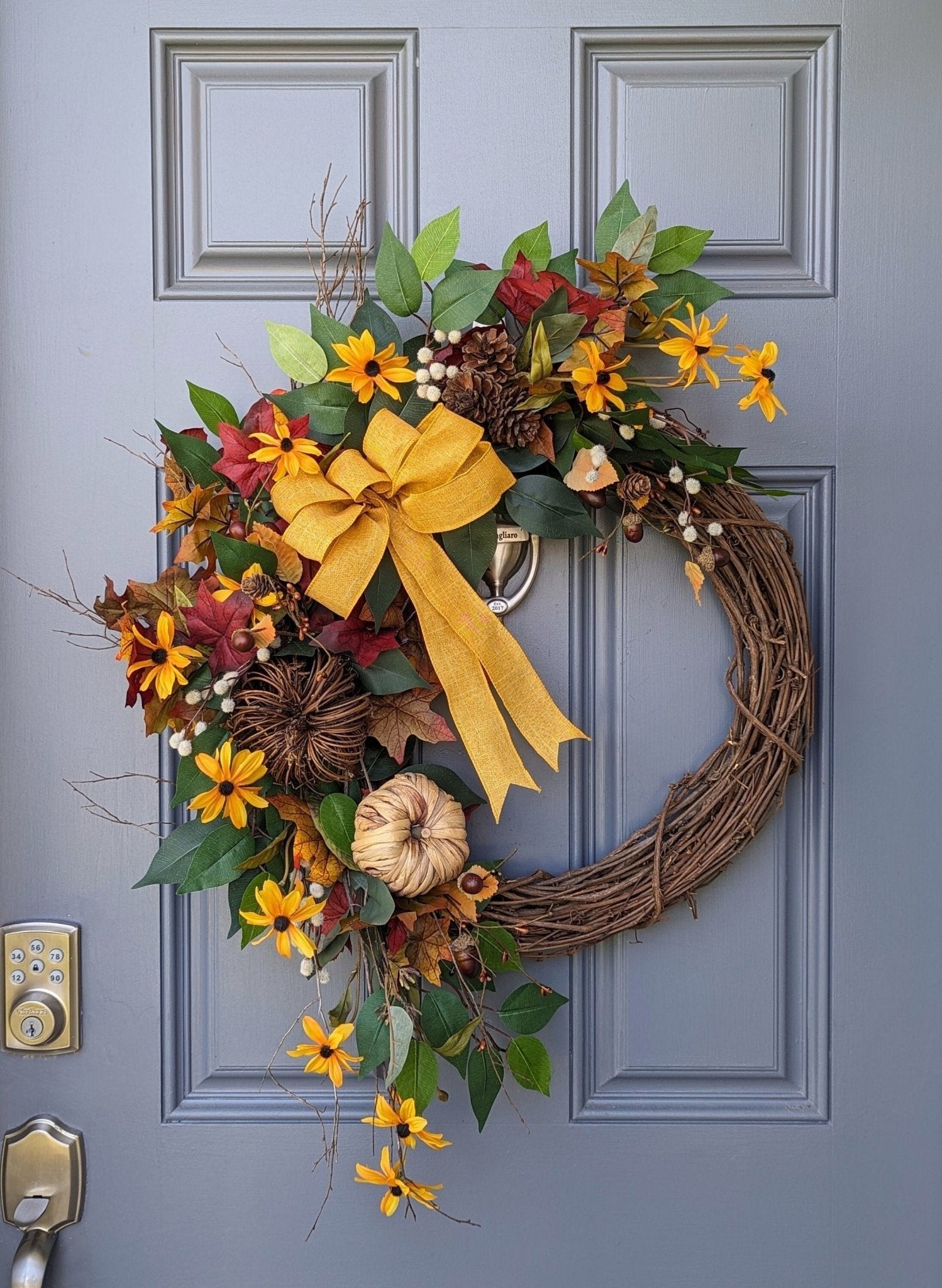 Fall Wreath, Autumn Wreath, Fall Home Decor, Fall Wreath deals for Front Door, Thanksgiving Wreath, Thanksgiving Decor, Farmhouse Fall Wreath