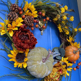 Fall Wreath rustic front door