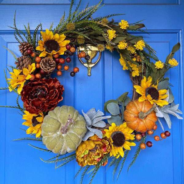 Fall Wreath rustic front door