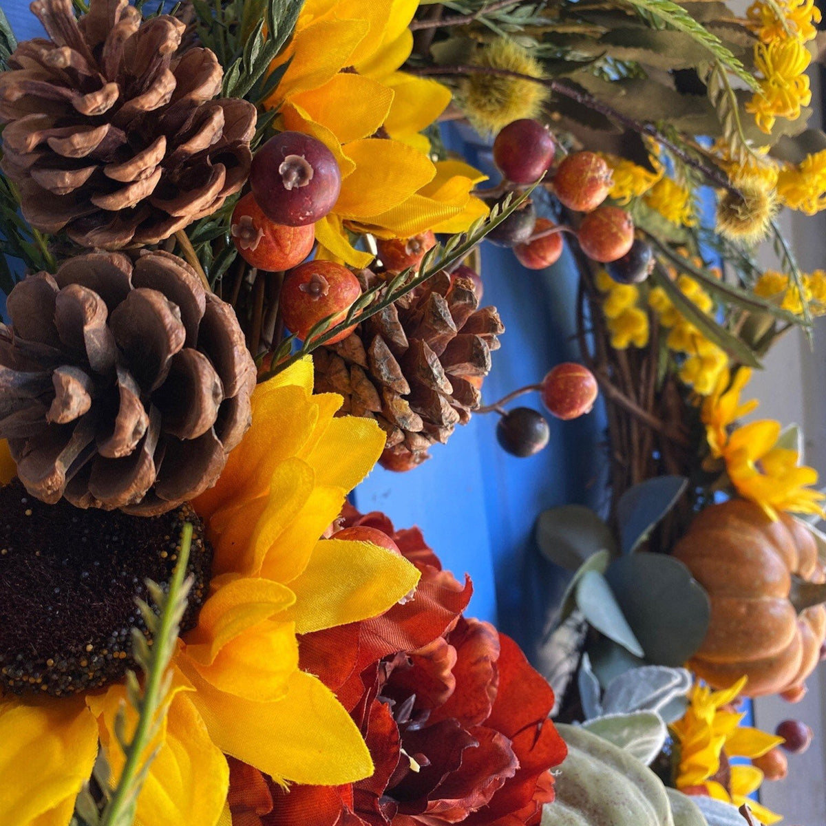 Fall Wreath rustic front door