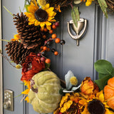 Fall Wreath rustic front door