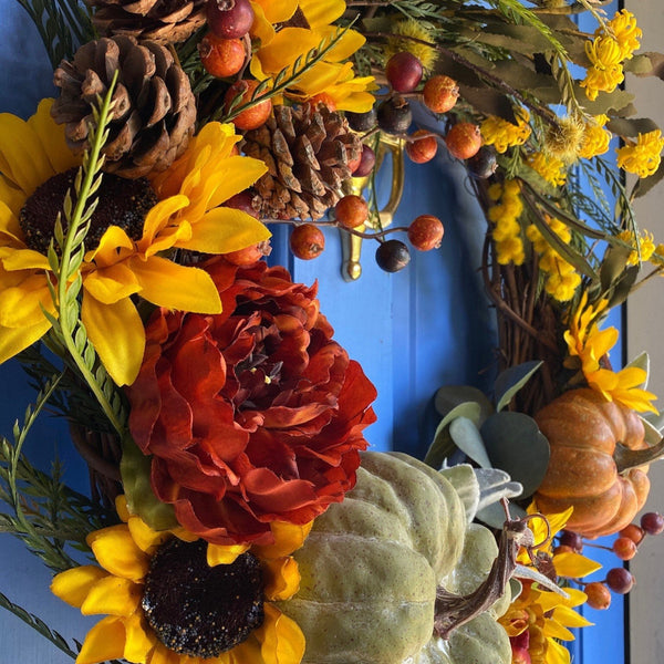 Fall Wreath rustic front door