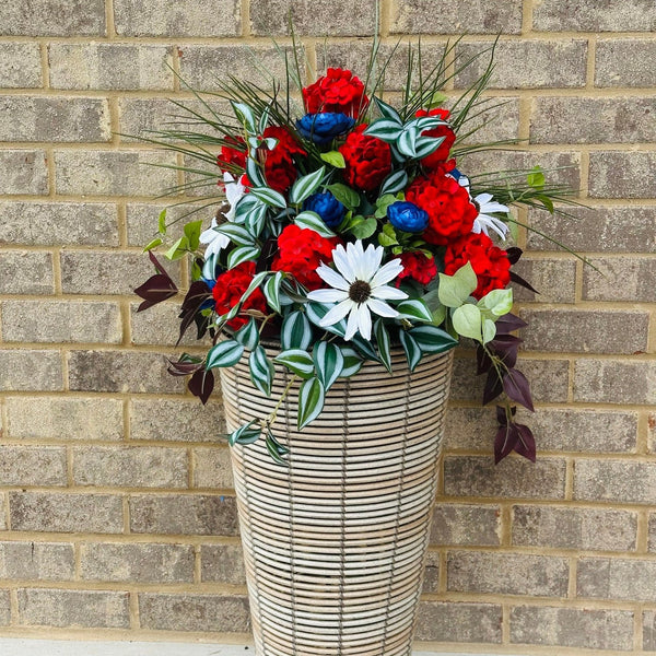 Front door patriotic wreath
