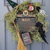 Halloween Wreath | Witch Decor | Halloween Decor | Witch Wreath | Witch's Hat | Spooky Decor | Rustic Farmhouse Halloween | Hocus Pocus