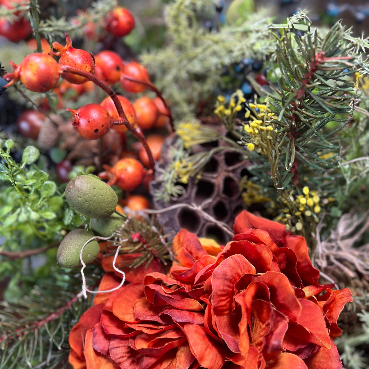 Table fall centerpiece, Thanksgiving table decor, Fall floral decor, Autumn arrangement, farmhouse decor, housewarming gift, hostess gift