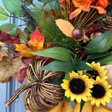 Autumn Harvest Wicker Basket