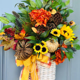 Autumn Harvest Wicker Basket