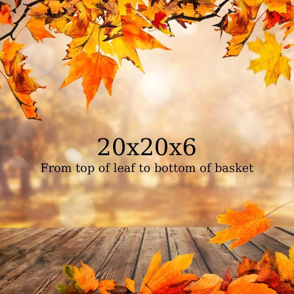 Autumn Harvest Wicker Basket