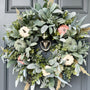 Image - Autumn Harvest Lamb's Ear and Pumpkins Wreath