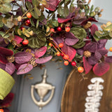 Football front door wreath, fall wreath for football season, 24