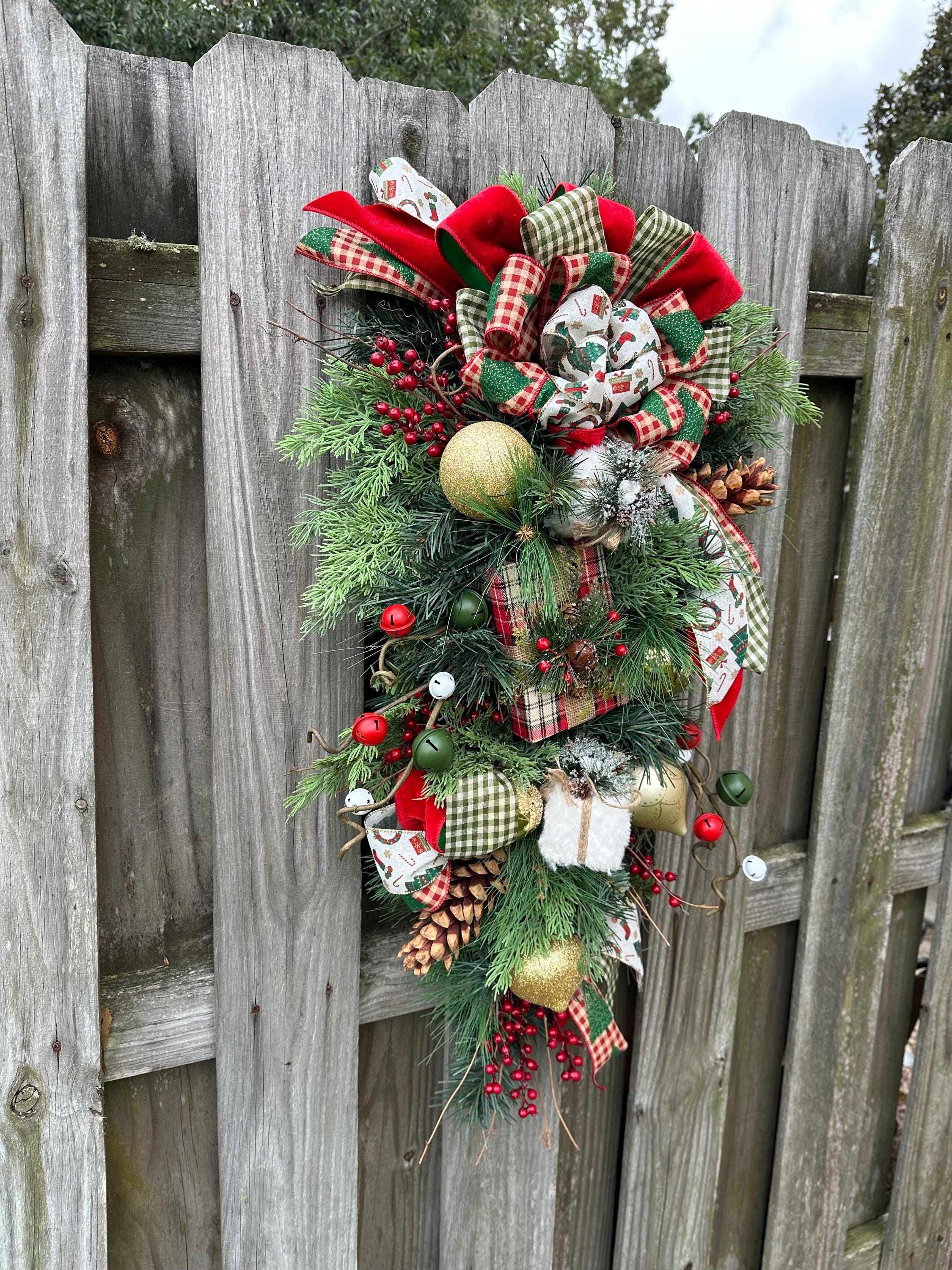 Christmas Wreath, Christmas Swag, Winter outlet swag, Winter Wreath, Front Door Wreath