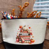 Personalized tote bag for the fall and book lover. The this bag is perfect for carry your lunch, books, groceries. Matching accessories!