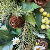 Year round greenery wreath, artificial, housewarming gift,