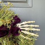 Halloween Wreath | Witch Decor | Magic | October 31 Decorations | Primitive Witch Wreath | Witch's Hat | Spooky | Leather Spell Book | BOO!