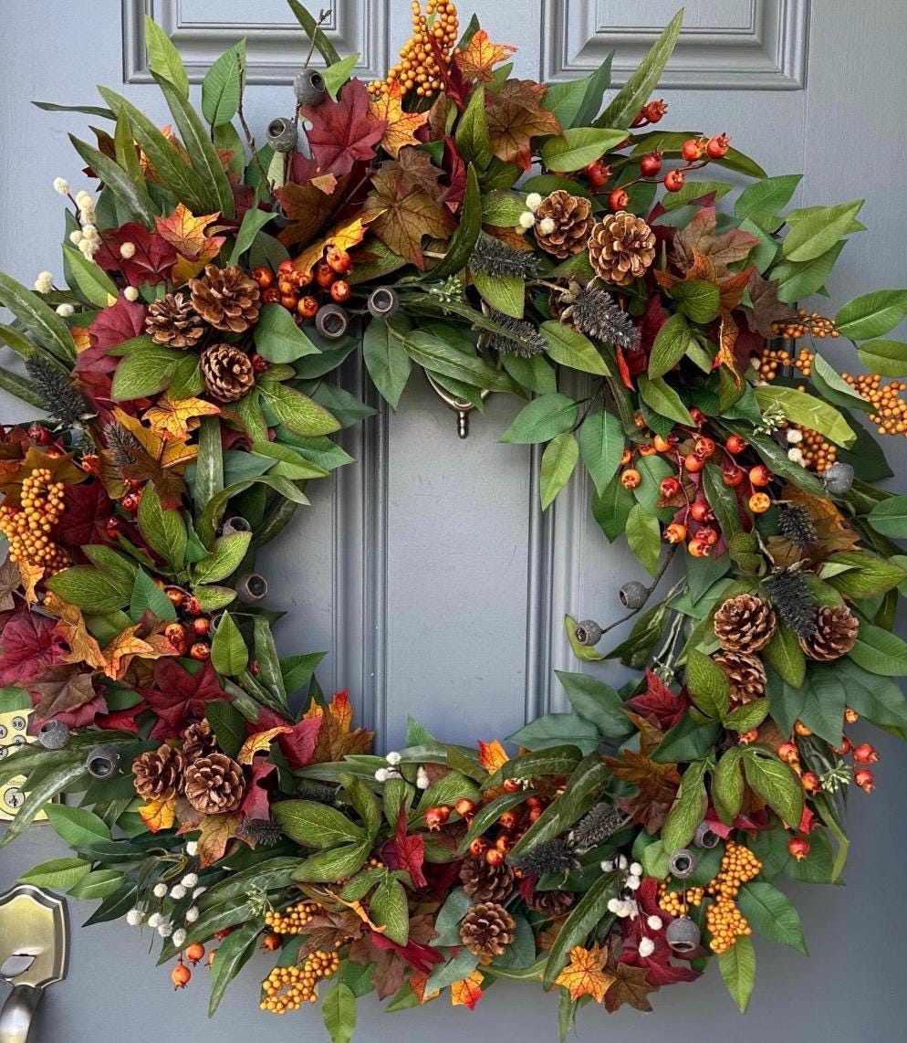 Also available this coordinating wreath comes in 20”, 24” and 30” sizes!