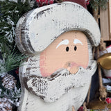 Santa wreath, Christmas wreath for front door, xmas wreath, Holiday wreath, Rustic Santa Wreath, Primitive Santa Wreath, Christmas decor xl