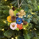 Christmas Ornament , Handmade Floral Ornament, Coworker gift, Nature lover gift, Thank you gift