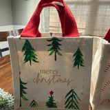 Personalized Christmas ornament, Wood beaded ornament with personal wooden tag. Co worker wreath ornament, Thank you, Holiday gifts! 4”-5”