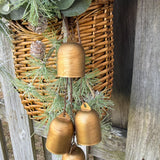 Winter wreath, Snowy basket for front door, Basket decor for entryway, Christmas gift for bird lovers, Christmas basket for nature lover 24”