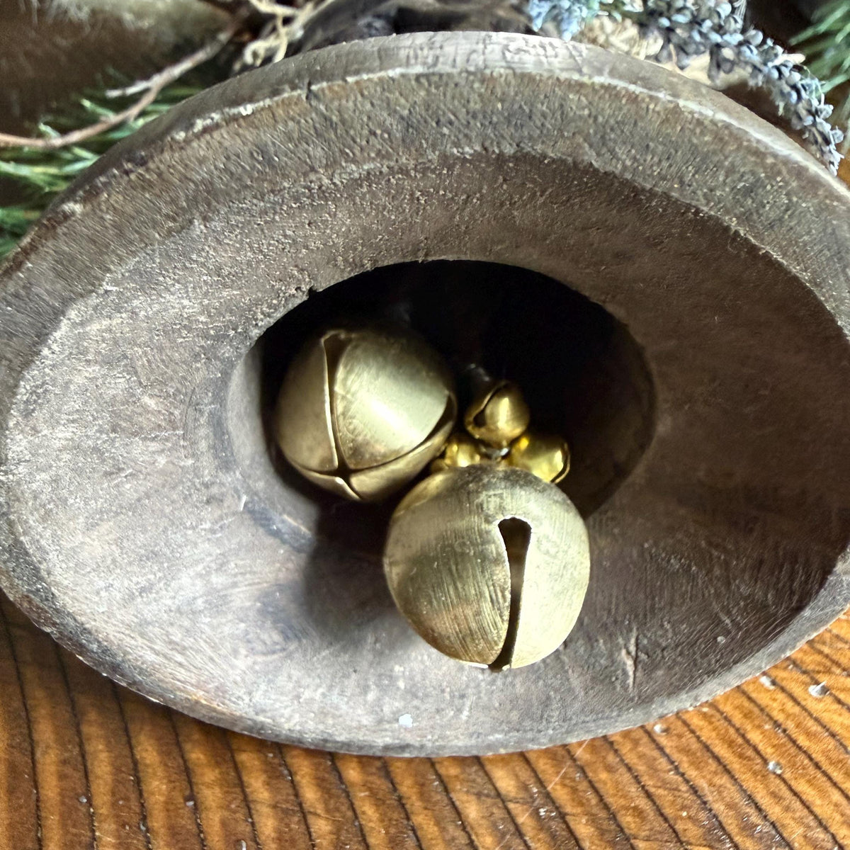 Bell Christmas Ornament , Handmade Wooden Bell Decor, Coworker gift, Nature lover gift