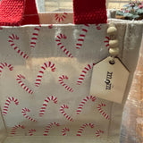 Personalized Christmas ornament, Wood beaded ornament with personal wooden tag. Co worker wreath ornament, Thank you, Holiday gifts! 4”-5”