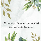 Personalized Magnolia Wreath | Handmade Magnolia Wreath | White Blooms and Green Leaves | Front Door Decor