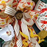 Low country boil bow, crawfish bow, rustic bow with crawfish, southern bow