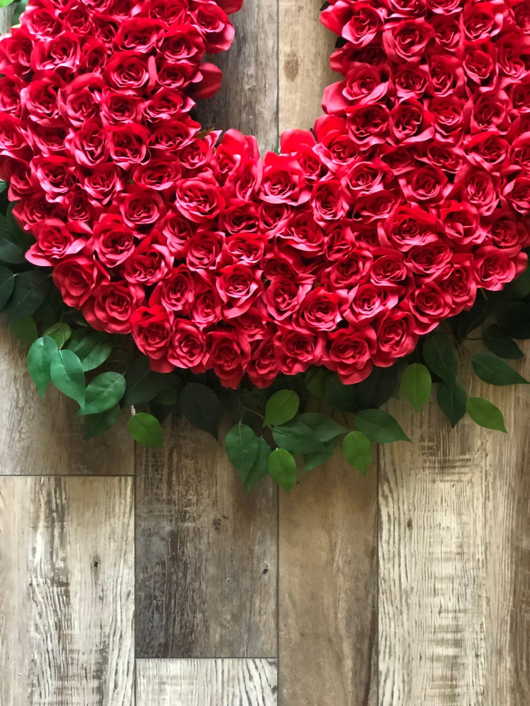 Kentucky Derby Horseshoe Wreath Covered In Red Roses