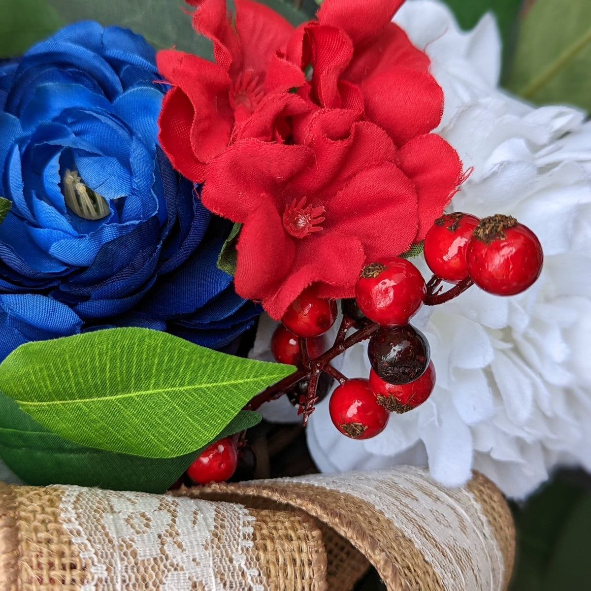 Patriotic Front Door Wreath