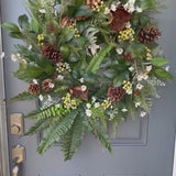 Year round greenery wreath