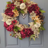 Fall Florals Wreath | Front Door Wreath | Pumpkin Wreath | Farmhouse Wreath | Cottage Wreath