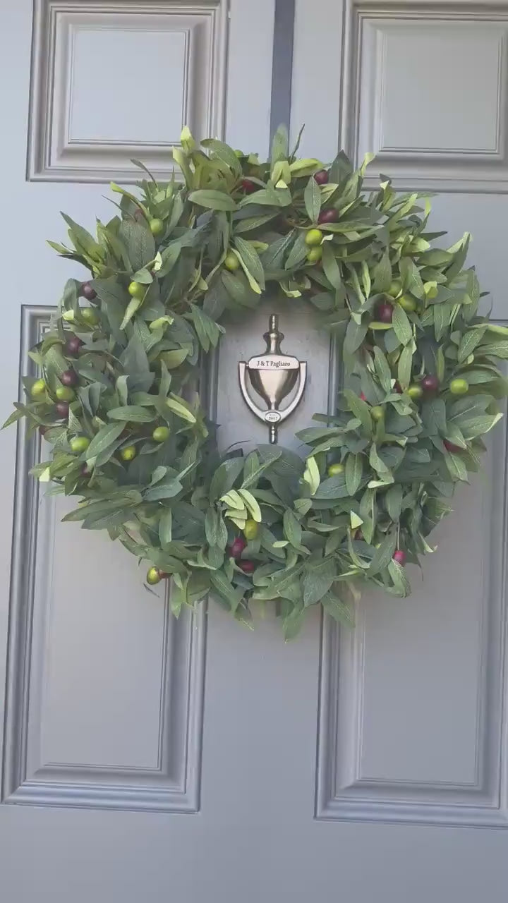 Year round greenery wreath