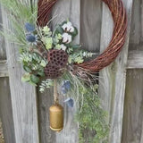 Winter front door wreath