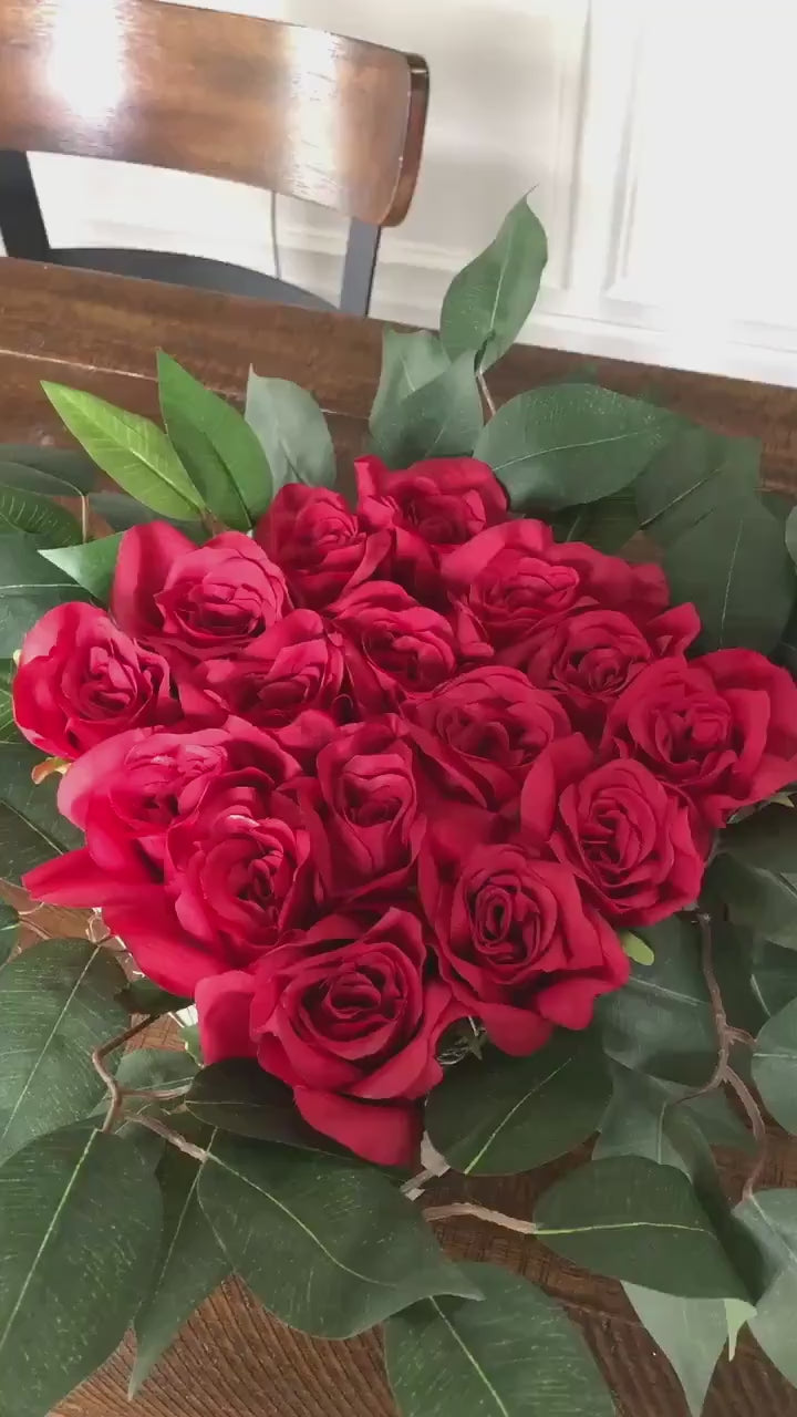 Kentucky Derby Red Rose Centerpieces, rustic wooden boxes with gorgeous red roses comes in a set of four boxes!