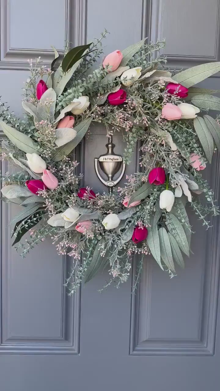 Tulip wreath