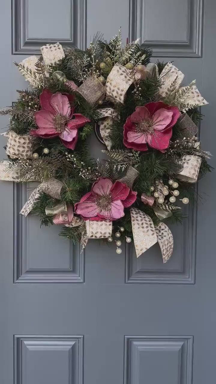 Christmas wreath for front door