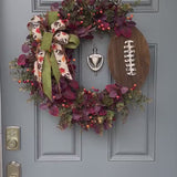 Football front door wreath