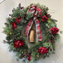 Rustic woodland Christmas wreath with natural elements