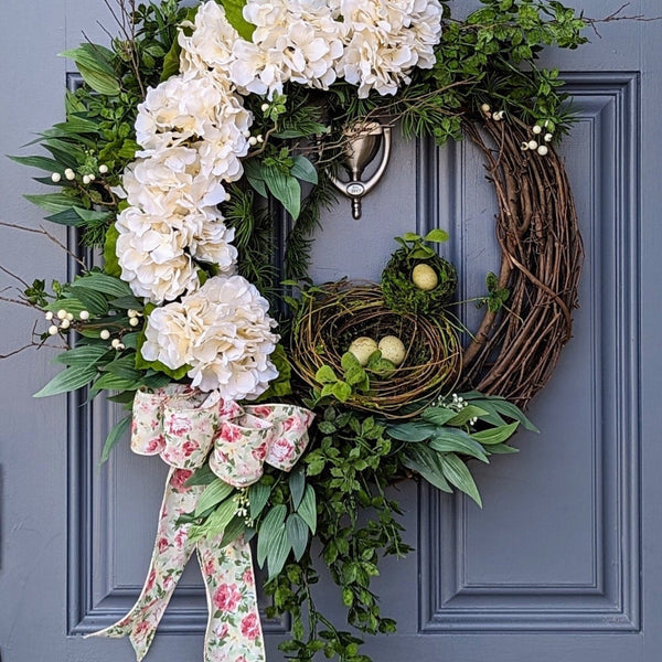 Spring wreath front door 22”