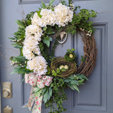 Spring wreath front door 22”