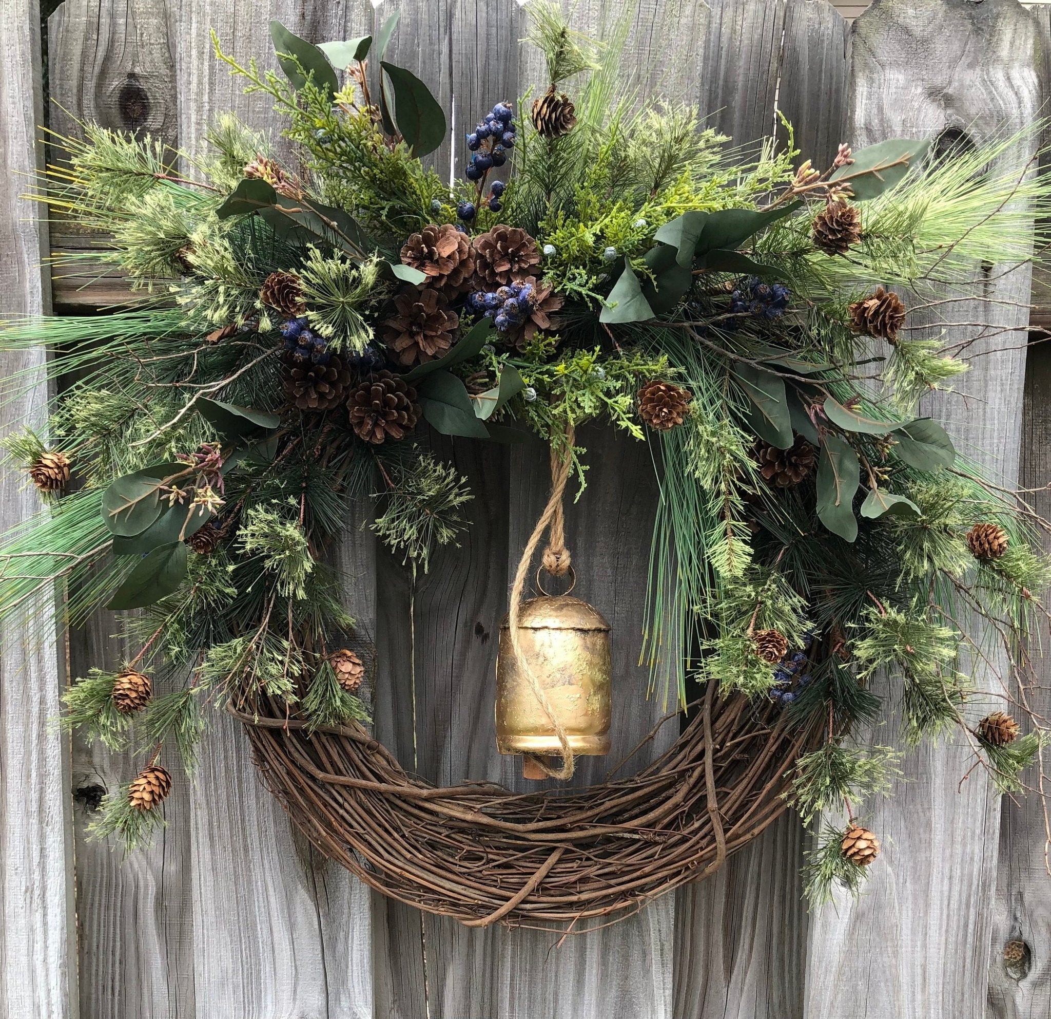 Rustic winter wreath 2024