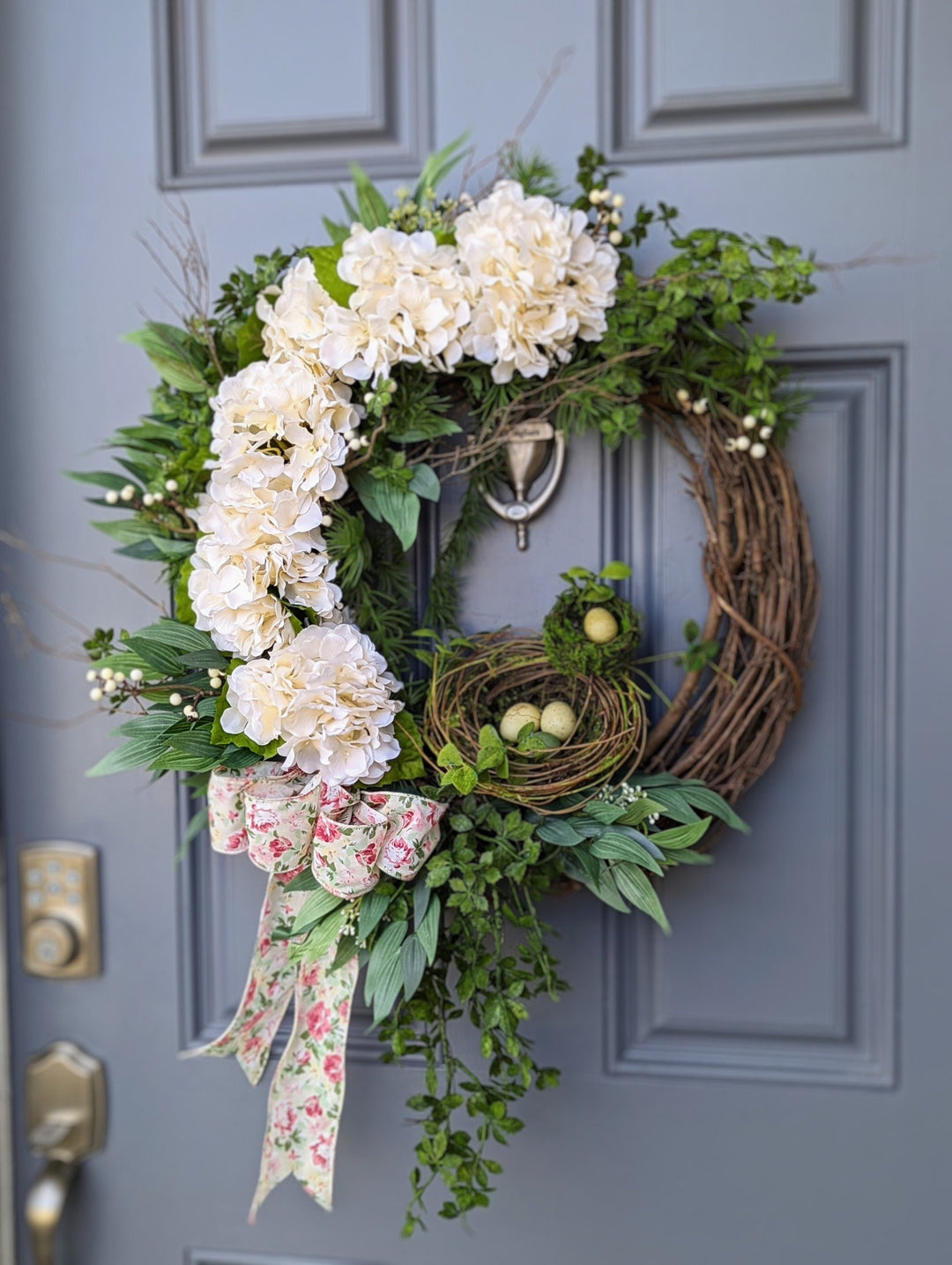 Spring wreath front door 22”
